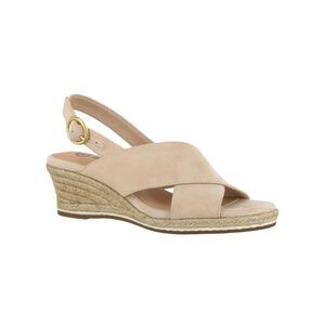 BELLA VITA Womens Beige 1/2" Platform Nadette Ii Wedge Espadrille Shoes 9.5 WW